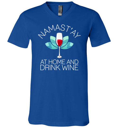 Namastay Wine V-Neck