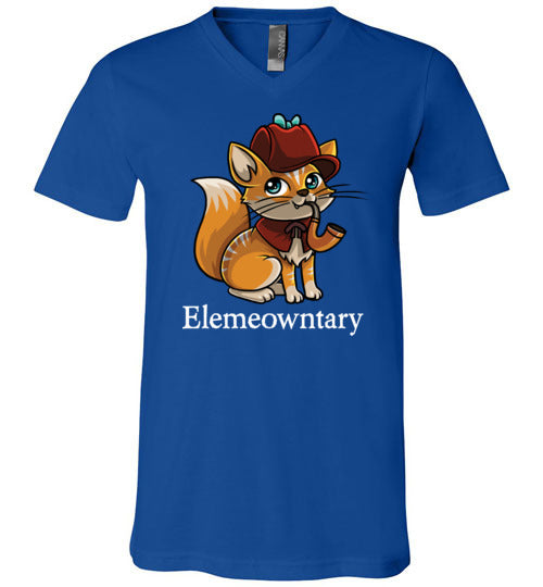Cat Detective Elemeowntary V-Neck