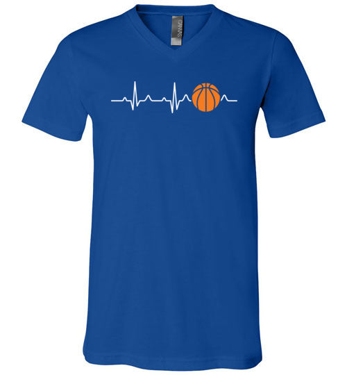 Basketball Heartbeat V-Neck