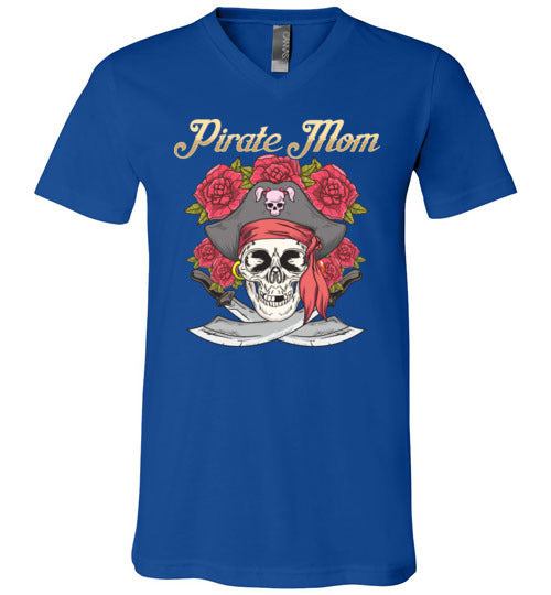 Pirate Mom Fancy V-Neck