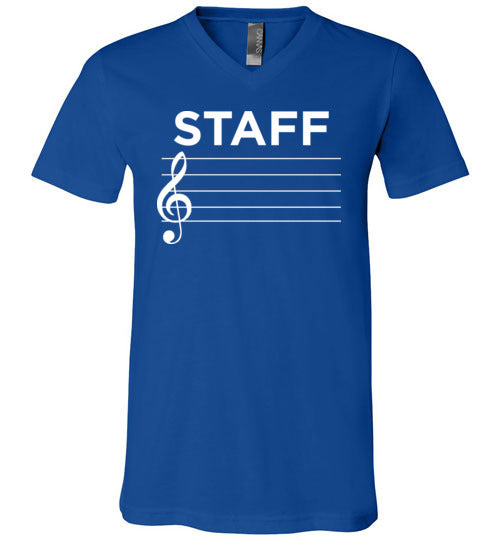 Music Staff V-Neck