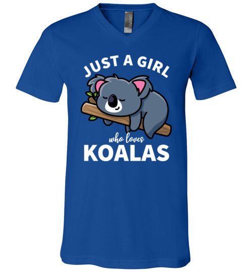 Just a girl who loves koalas V-Neck