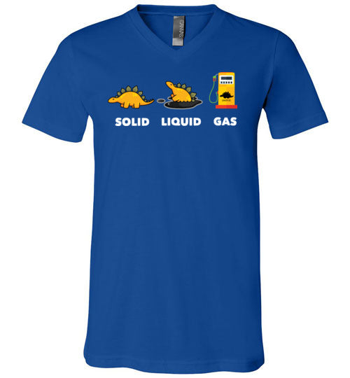 Dinosaur Solid Liquid Gas V-Neck