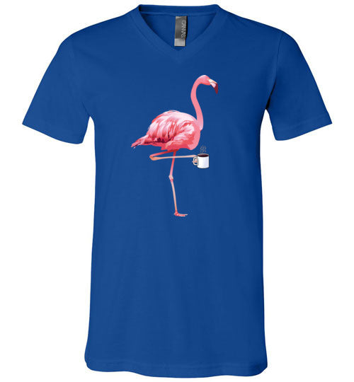 Flamingo Coffee V-Neck