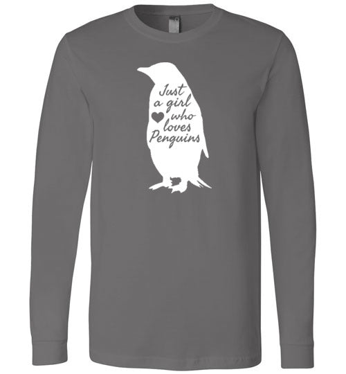 Just A Girl Who Loves Penguins Long Sleeve