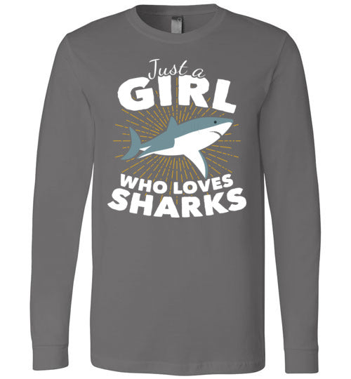 Just A Girl Who Loves Sharks Long Sleeve