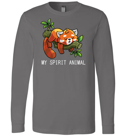 Lazy Red Panda Spirit Animal Long Sleeve