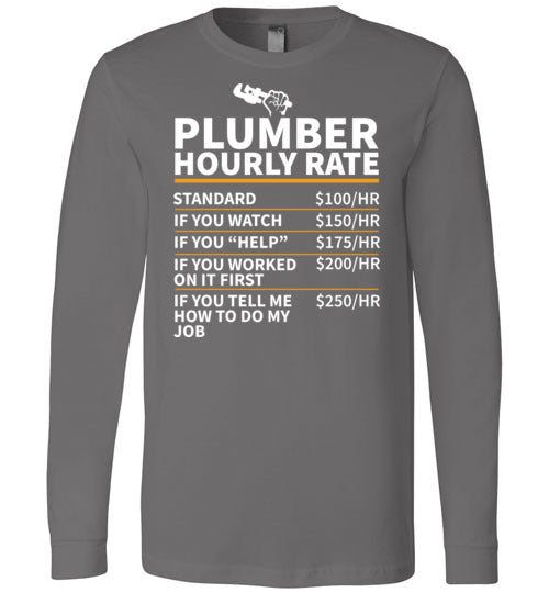 Plumber Hourly Rate Long Sleeve