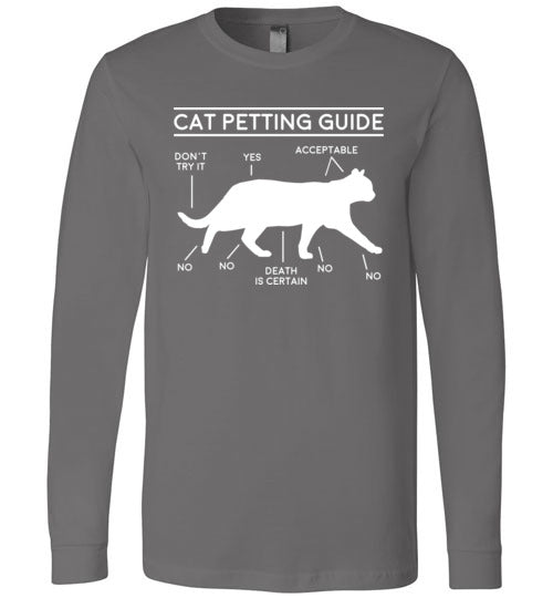 Cat Petting Guide Long Sleeve