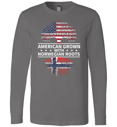 American Grown With Norwegian Roots Long Sleeve