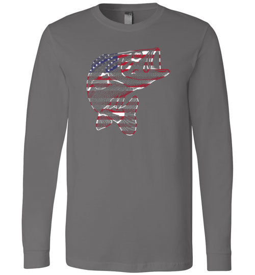 Bass Flag Fishing Long Sleeve