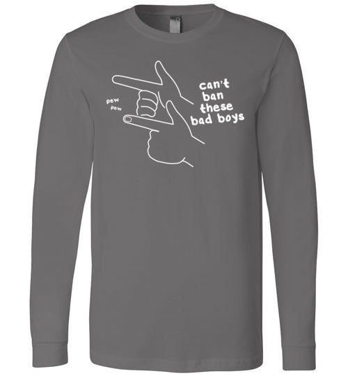 Fingergun Cant Ban Long Sleeve