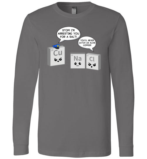 Periodic Table A Salt And Copper Long Sleeve