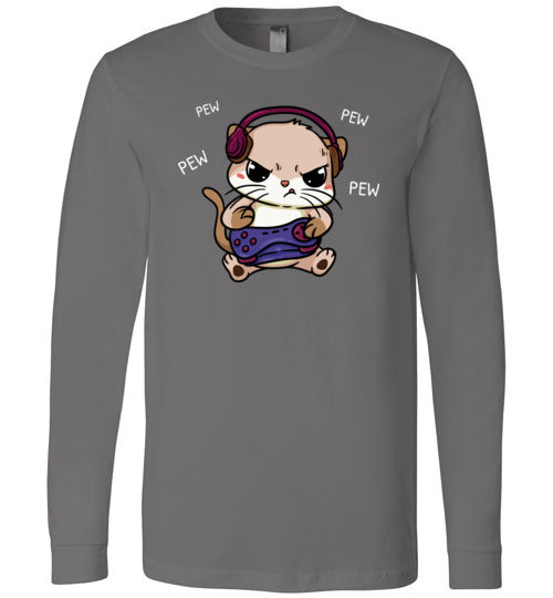 Gaming Kitty Cat Long Sleeve