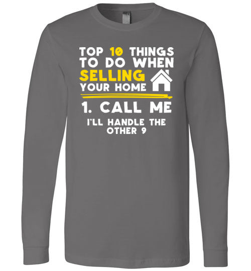 Top 10 Things Realtor Real Estate Long Sleeve