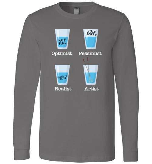 Optimist Pessimist Artist Long Sleeve