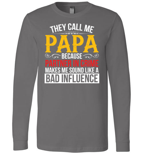 Papa Partner In Crime Long Sleeve