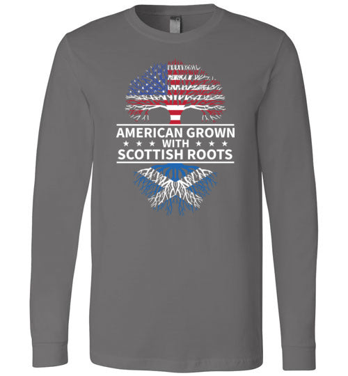 American Grown With Scottish Roots Long Sleeve
