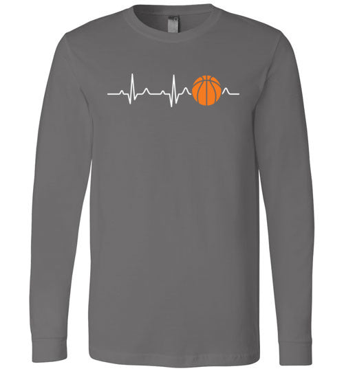 Basketball Heartbeat Long Sleeve