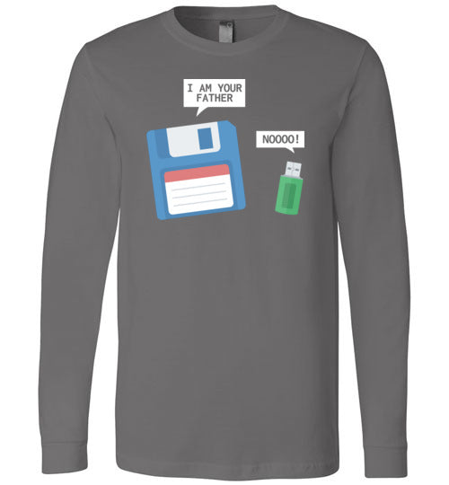 USB Floppy Disk Father Son Long Sleeve