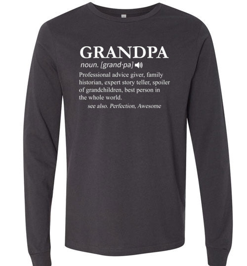 Grandpa Definition Long Sleeve