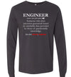 Engineer Definition Long Sleeve