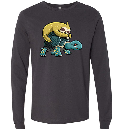 Sloth Riding Turtle Long Sleeve