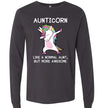 Aunticorn Unicorn Aunt Long Sleeve