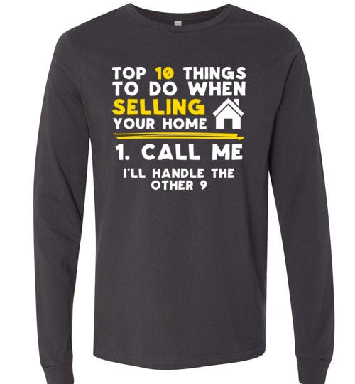 Top 10 Things Realtor Real Estate Long Sleeve