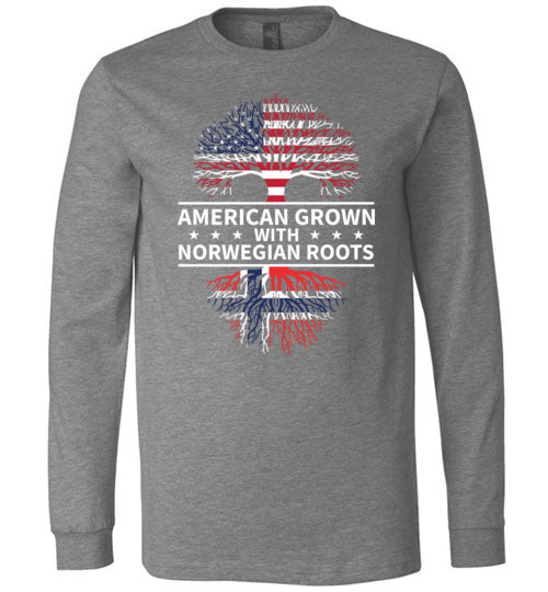 American Grown With Norwegian Roots Long Sleeve