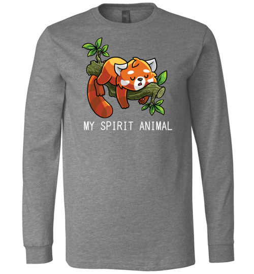 Lazy Red Panda Spirit Animal Long Sleeve