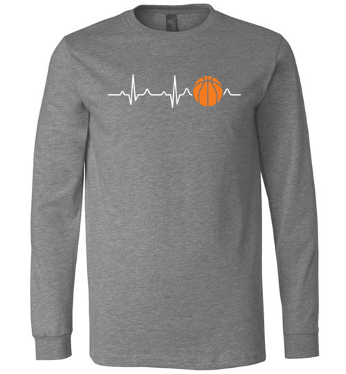Basketball Heartbeat Long Sleeve