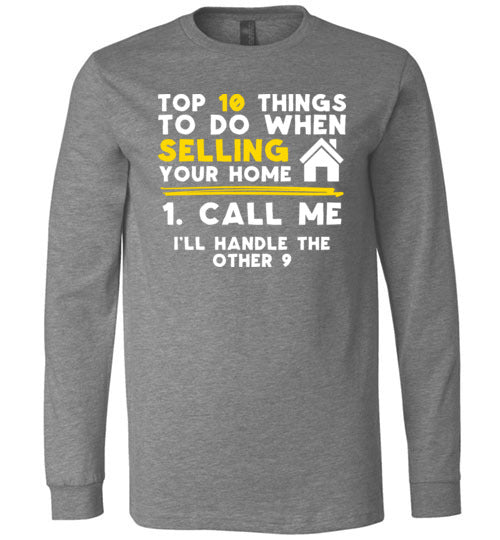 Top 10 Things Realtor Real Estate Long Sleeve
