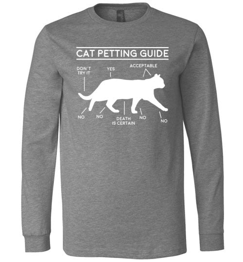 Cat Petting Guide Long Sleeve