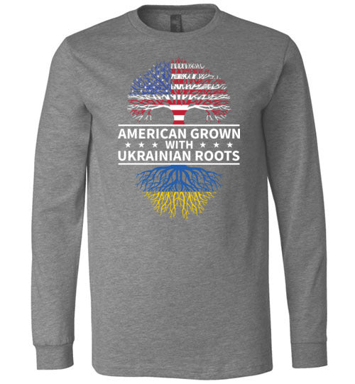 American Grown With Ukrainian Roots Long Sleeve