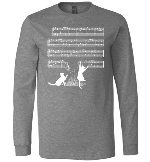 Cats And Sheet Music Long Sleeve