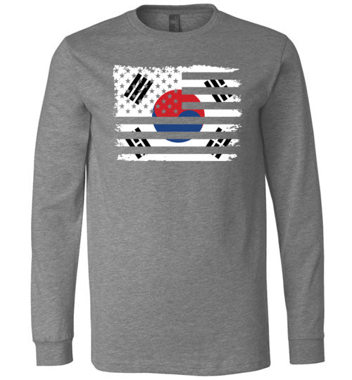 South Korean American Flag Long Sleeve