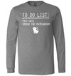 To Do List Crush Patriarchy Cats Long Sleeve