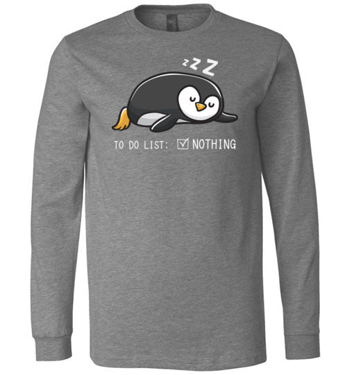 Penguin To Do List Long Sleeve