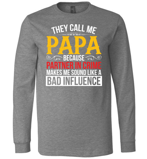 Papa Partner In Crime Long Sleeve