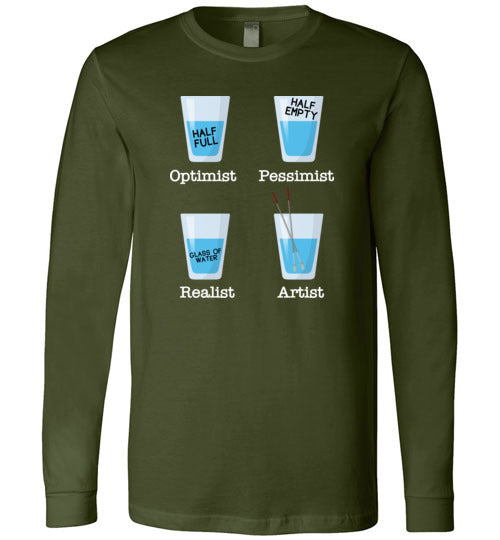 Optimist Pessimist Artist Long Sleeve