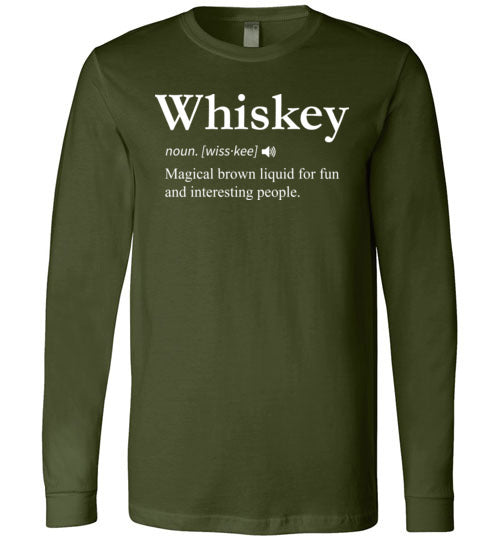 Whiskey Definition Long Sleeve