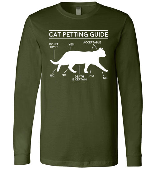 Cat Petting Guide Long Sleeve