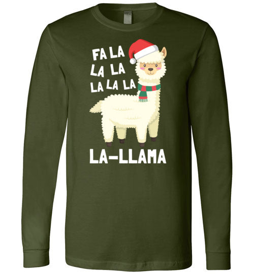Christmas Fa La Llama Long Sleeve
