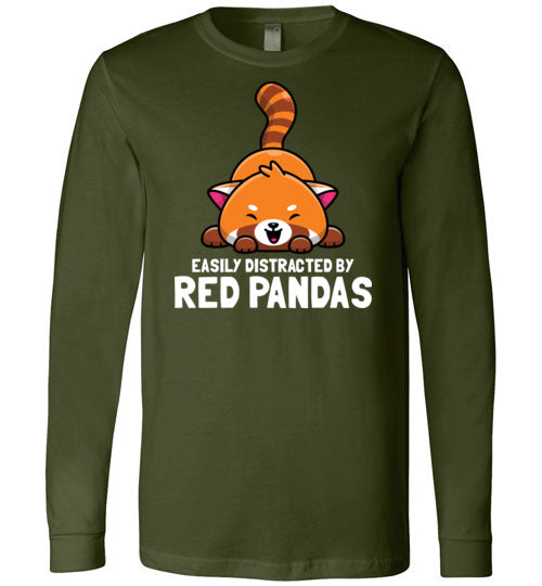 Red Pandas Easily Distracted Long Sleeve