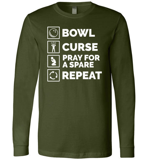 Bowl Curse Pray For A Spare Long Sleeve