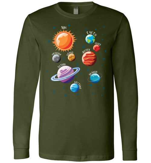 Solar System Planets Long Sleeve