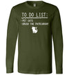 To Do List Crush Patriarchy Cats Long Sleeve