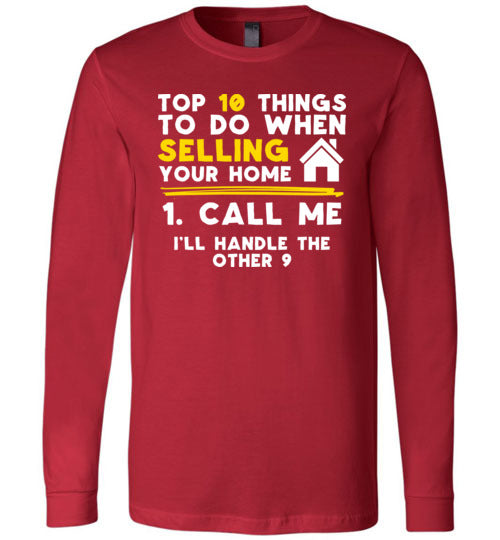 Top 10 Things Realtor Real Estate Long Sleeve