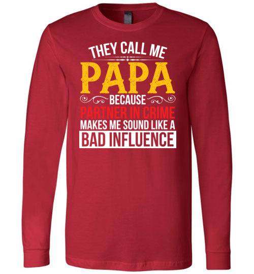 Papa Partner In Crime Long Sleeve